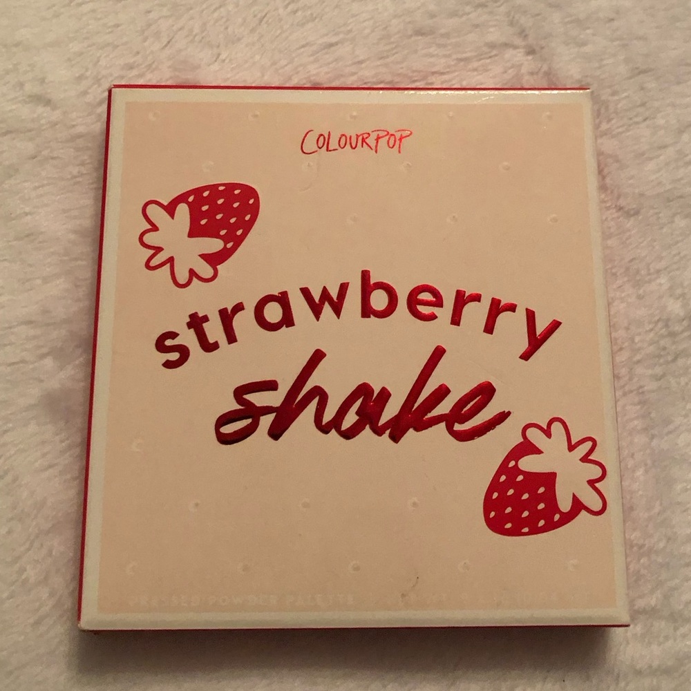 Colourpop 9 Pan Strawberry Shake Red And Pink Eyeshadow Palette